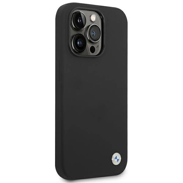 Etui BMW BMHCP14LSILBK iPhone 14 Pro 6,1" czarny/black Silicone Metal Logo_3