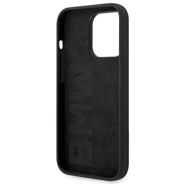 Etui BMW BMHCP14LSILBK iPhone 14 Pro 6,1" czarny/black Silicone Metal Logo_6