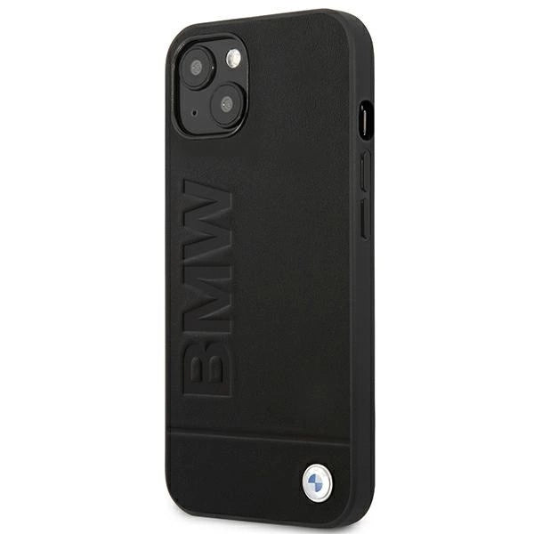 Case BMW BMHCP14MSLLBK iPhone 14 Plus 6.7 "black / black Leather Stamp_1