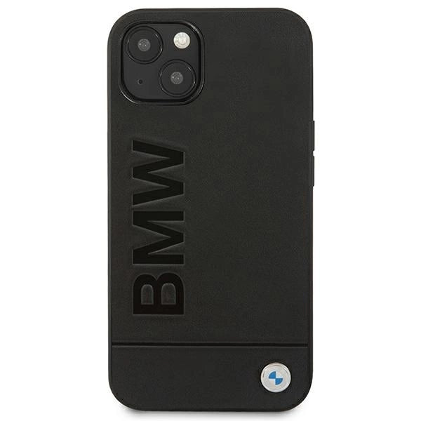 Case BMW BMHCP14MSLLBK iPhone 14 Plus 6.7 "black / black Leather Stamp_2