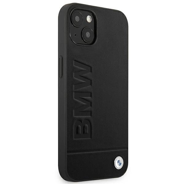 Case BMW BMHCP14MSLLBK iPhone 14 Plus 6.7 "black / black Leather Stamp_3