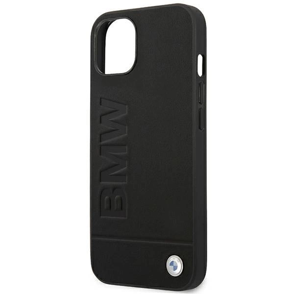 Case BMW BMHCP14MSLLBK iPhone 14 Plus 6.7 "black / black Leather Stamp_5