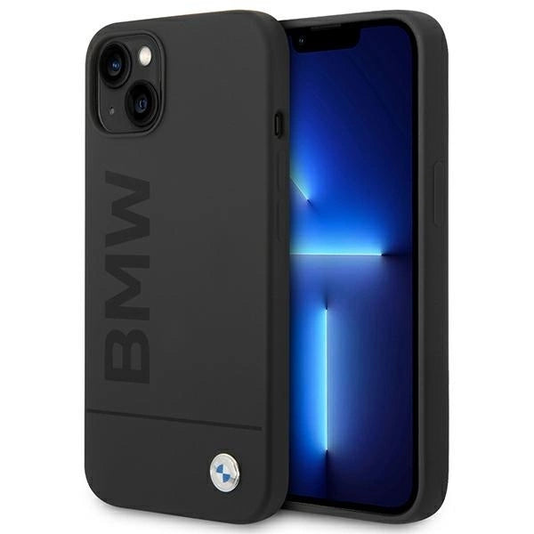 Case BMW BMHMP14MSLBLBK iPhone 14 Plus 6.7 "black / black hardcase Silicone Signature Logo Magsafe_1