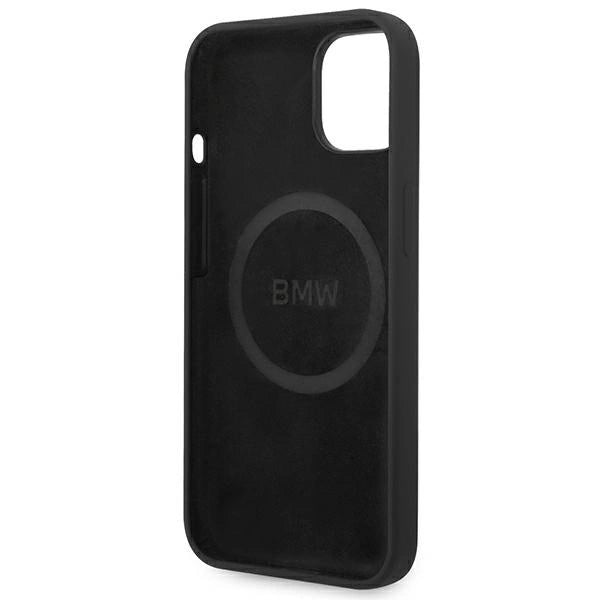 Case BMW BMHMP14MSLBLBK iPhone 14 Plus 6.7 "black / black hardcase Silicone Signature Logo Magsafe_7