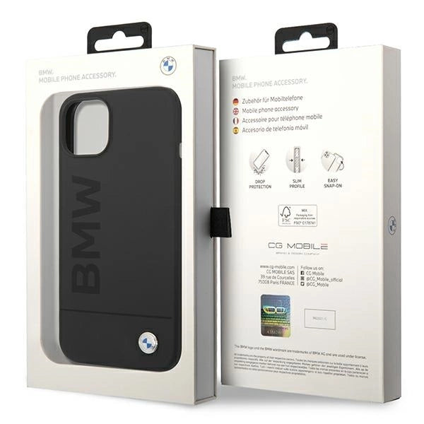 Case BMW BMHMP14MSLBLBK iPhone 14 Plus 6.7 "black / black hardcase Silicone Signature Logo Magsafe_8