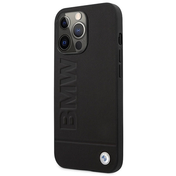 Etui BMW BMHMP14XSLLBK iPhone 14 Pro Max 6,7" czarny/black hardcase Signature Logo Imprint Magsafe_1