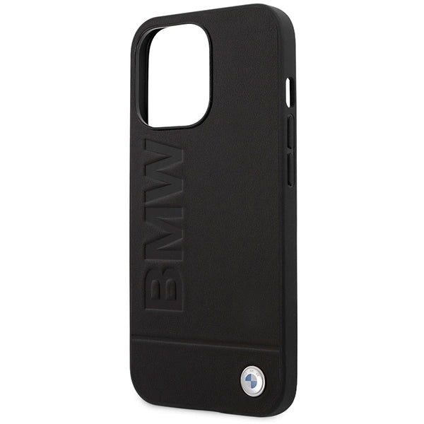 Etui BMW BMHMP14XSLLBK iPhone 14 Pro Max 6,7" czarny/black hardcase Signature Logo Imprint Magsafe_5