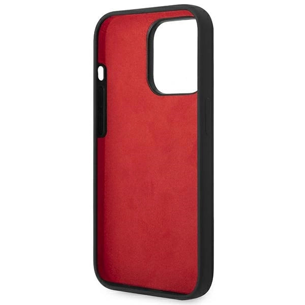 Ferrari FEHCP14LSIBBK iPhone 14 Pro 6.1" black/black hardcase Silicone Metal Logo_6