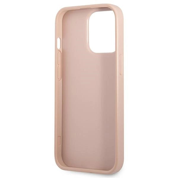 Guess GUHCP13LPSATPP iPhone 13 Pro / 13 6.1 "pink / pink hardcase SaffianoTriangle Logo Cardslot_6
