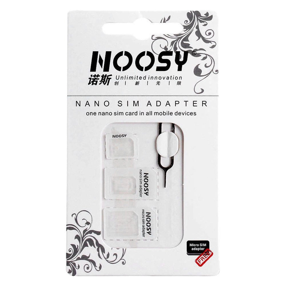 Noosy Adapter Nano Micro Sim 3in1 iPhone Set + key_0