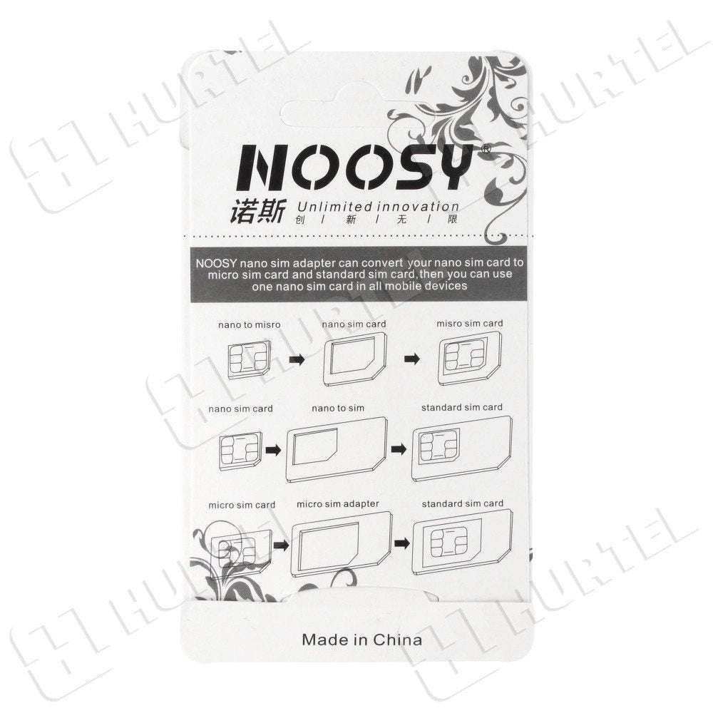 Noosy Adapter Nano Micro Sim 3in1 iPhone Set + key_2