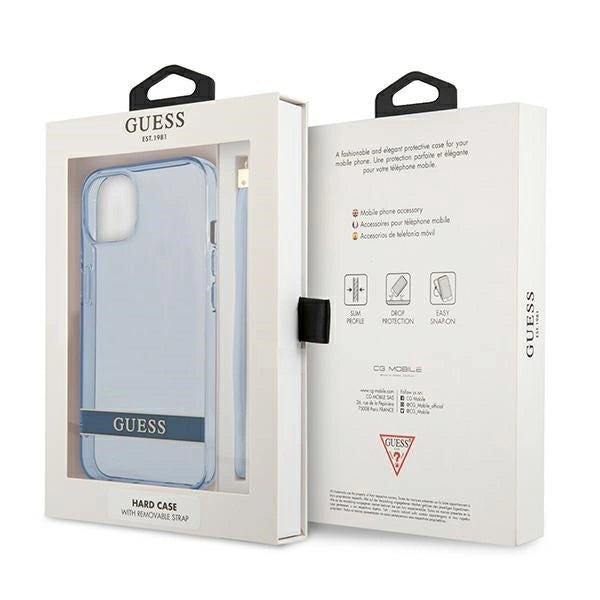 Guess GUHCP13MHTSGSB iPhone 13 6.1 "blue / blue hardcase Translucent Stap_7