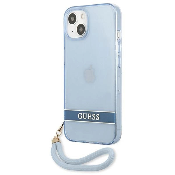 Guess GUHCP13SHTSGSB iPhone 13 mini 5,4 "blue / blue hardcase Translucent Stap_1