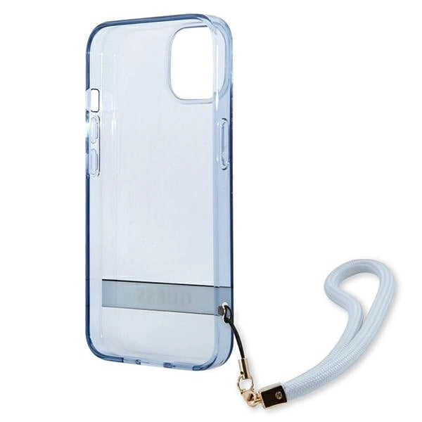 Guess GUHCP13SHTSGSB iPhone 13 mini 5,4 "blue / blue hardcase Translucent Stap_6