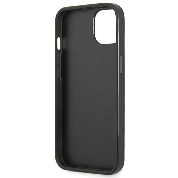 Guess GUHCP13SPSATLK iPhone 13 mini 5,4 "black / black hardcase SaffianoTriangle Logo_6