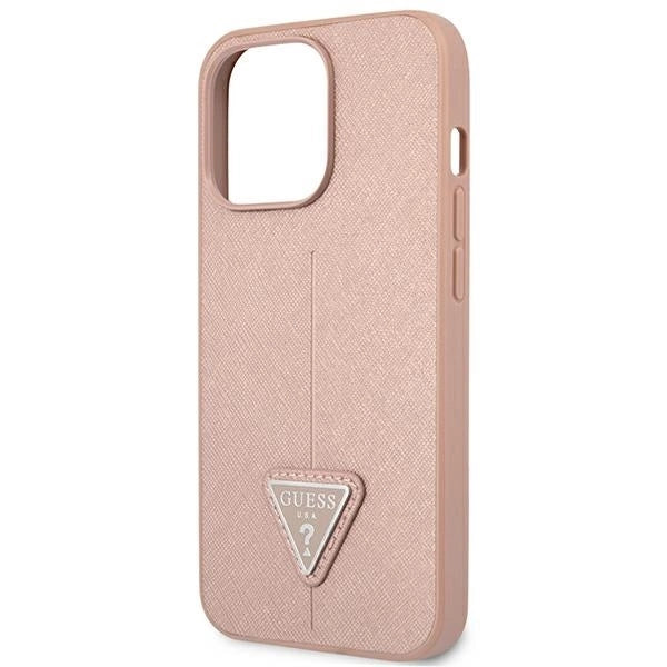 Guess GUHCP14LPSATLP iPhone 14 Pro 6.1 "pink / pink hardcase SaffianoTriangle Logo_5