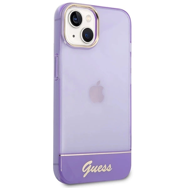Guess GUHCP14MHGCOU iPhone 14 Plus 6.7 "violet / purple hardcase Translucent_3