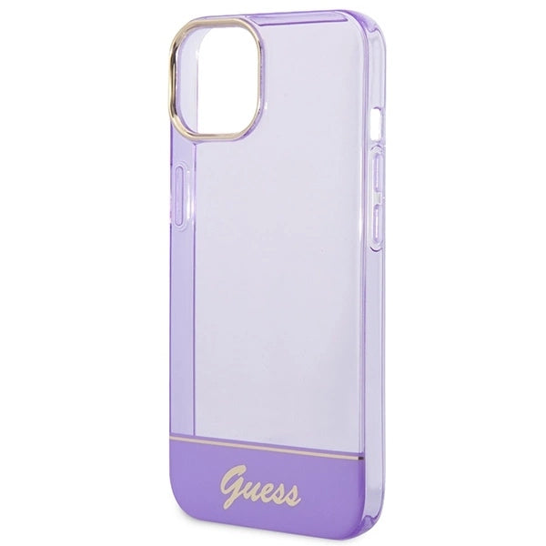 Guess GUHCP14MHGCOU iPhone 14 Plus 6.7 "violet / purple hardcase Translucent_5