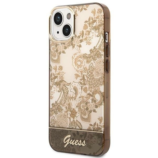 Guess GUHCP14MHGPLHC iPhone 14 Plus 6.7" ocher hardcase Porcelain Collection_1