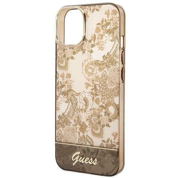 Guess GUHCP14MHGPLHC iPhone 14 Plus 6.7" ocher hardcase Porcelain Collection_5