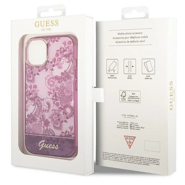Guess GUHCP14MHGPLHF iPhone 14 Plus 6.7" fuchsia/fuschia hardcase Porcelain Collection_7