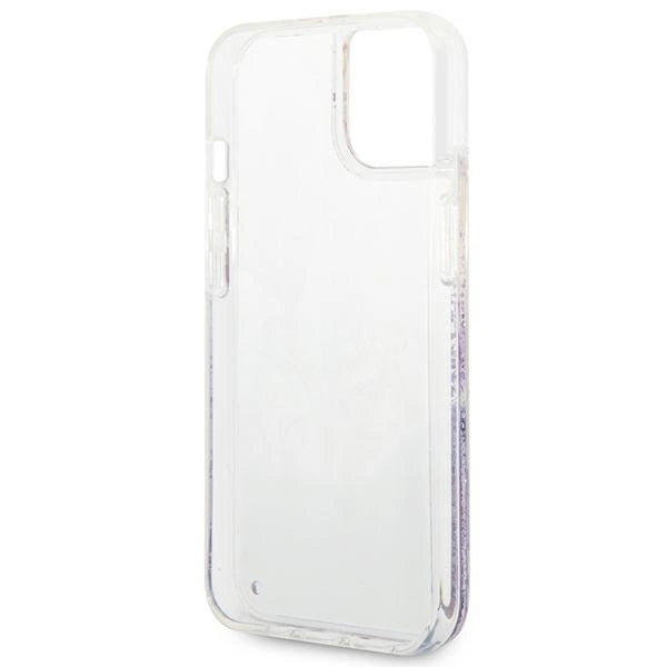 Guess GUHCP14MLFLSU iPhone 14 Plus 6.7 "violet / purple hardcase Flower Liquid Glitter_6