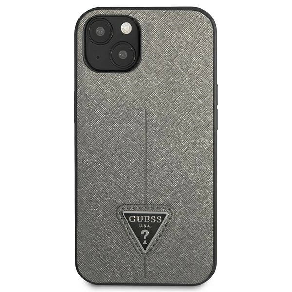 Guess GUHCP14MPSATLG iPhone 14 Plus 6.7 "silver / silver hardcase SaffianoTriangle Logo_2