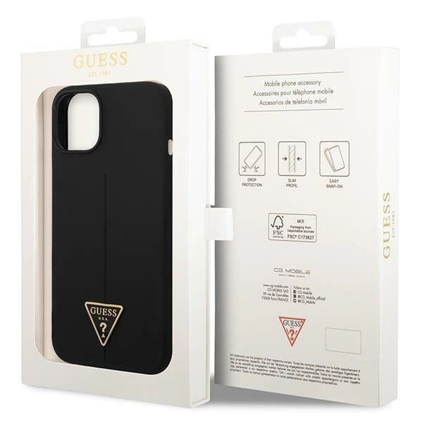 Guess GUHCP14MSLTGK iPhone 14 Plus 6.7" black/black hardcase Silicone Triangle_7