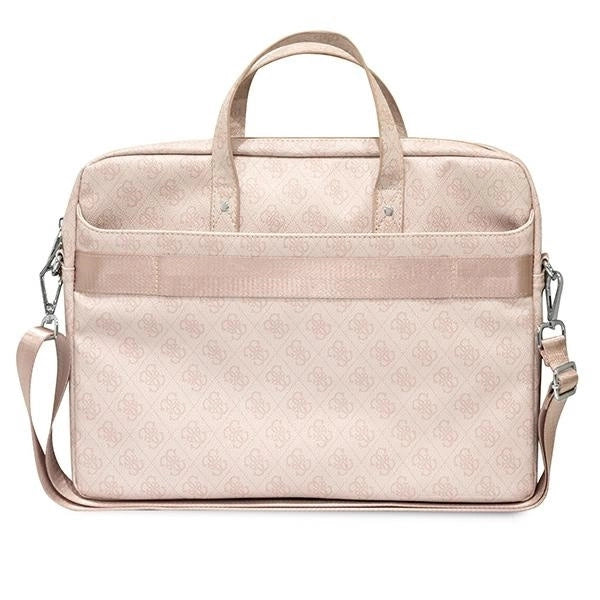 Guess Saffiano 4G Triangle Logo bag for a 16'' laptop - pink_2