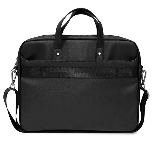 Guess Saffiano Triangle Logo bag for a 16'' laptop - black_2