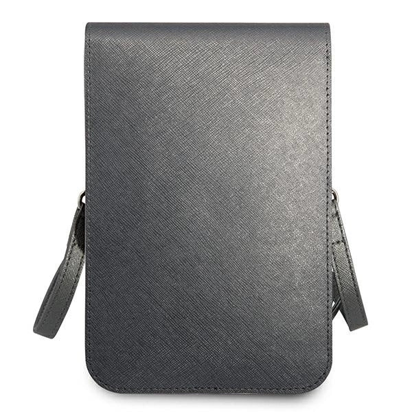 Guess Handbag GUWBSATMGR gray / gray Saffiano Triangle_4