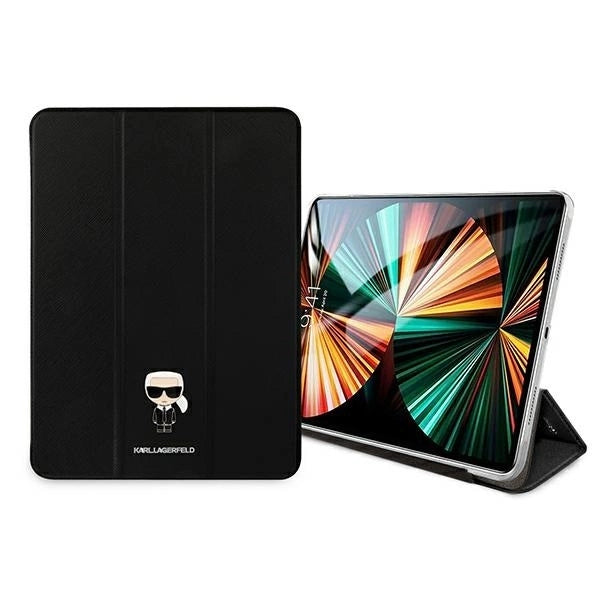 Karl Lagerfeld KLFC12OKMK iPad 12.9" Pro 2021 Book Cover czarny/black Saffiano Karl Iconic_3