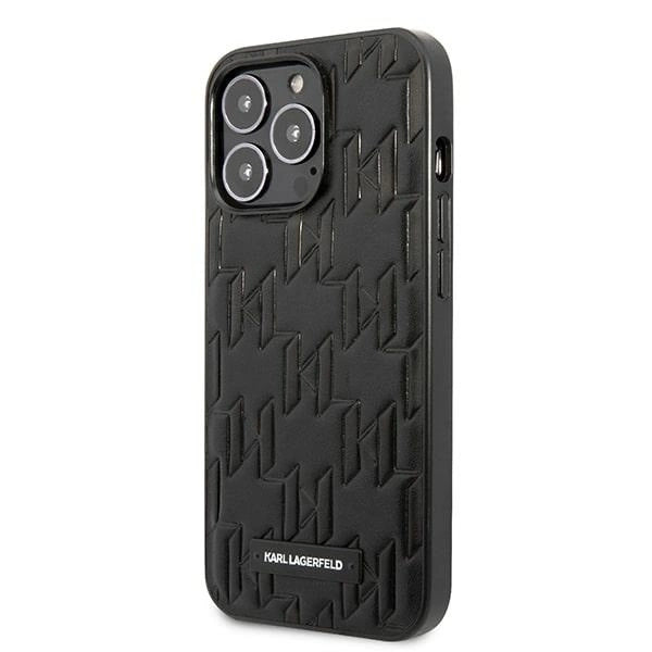 Karl Lagerfeld KLHCP13LMNMP1K iPhone 13 Pro / 13 6.1 "hardcase black / black Monogram Plaque_1