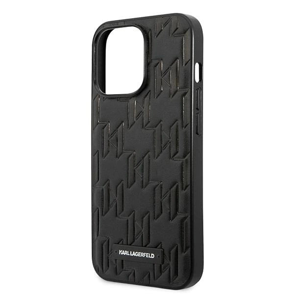 Karl Lagerfeld KLHCP13LMNMP1K iPhone 13 Pro / 13 6.1 "hardcase black / black Monogram Plaque_5