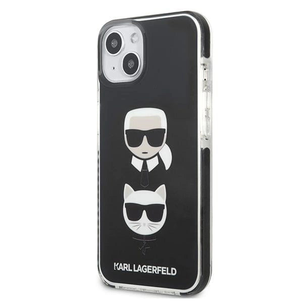 Karl Lagerfeld KLHCP13MTPE2TK iPhone 13 6,1" hardcase czarny/black Karl&Choupette Head_1