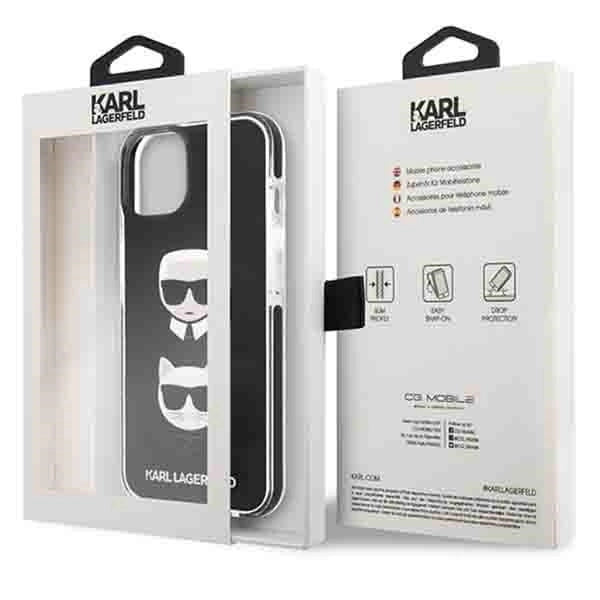 Karl Lagerfeld KLHCP13MTPE2TK iPhone 13 6,1" hardcase czarny/black Karl&Choupette Head_7