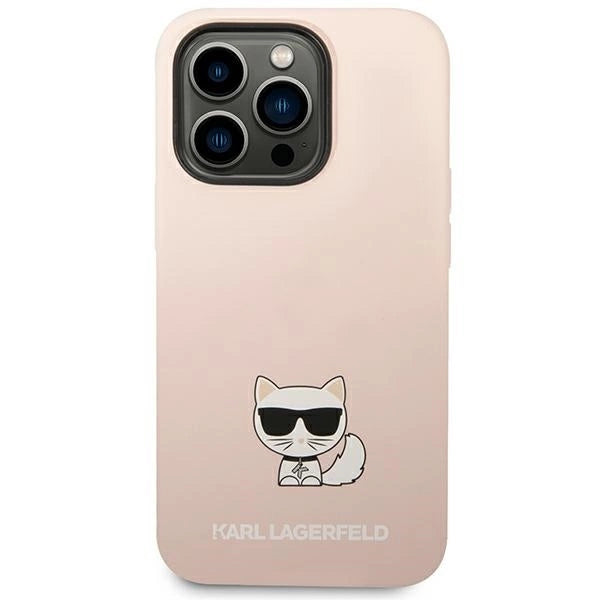 Karl Lagerfeld KLHCP14LSLCTPI iPhone 14 Pro 6.1 "hardcase light pink / light pink Silicone Choupette Body_2