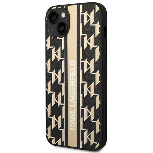 Karl Lagerfeld KLHCP14MPGKLSKW iPhone 14 Plus 6,7 "hardcase brown / brown Monogram Stripe_1