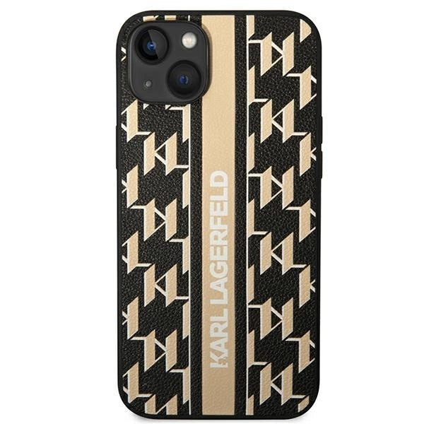 Karl Lagerfeld KLHCP14MPGKLSKW iPhone 14 Plus 6,7 "hardcase brown / brown Monogram Stripe_2