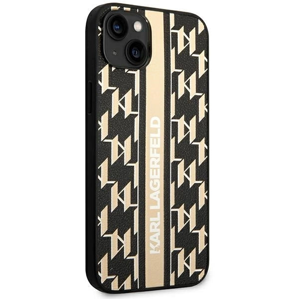 Karl Lagerfeld KLHCP14MPGKLSKW iPhone 14 Plus 6,7 "hardcase brown / brown Monogram Stripe_3