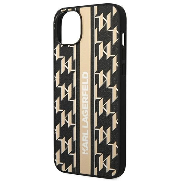 Karl Lagerfeld KLHCP14MPGKLSKW iPhone 14 Plus 6,7 "hardcase brown / brown Monogram Stripe_5