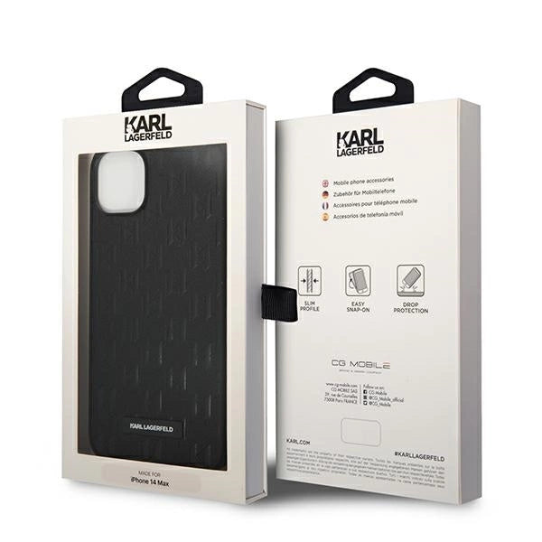 Karl Lagerfeld KLHCP14MSAKLHPK iPhone 14 Plus 6.7 "hardcase black / black Saffiano Mono Metal Logo_7