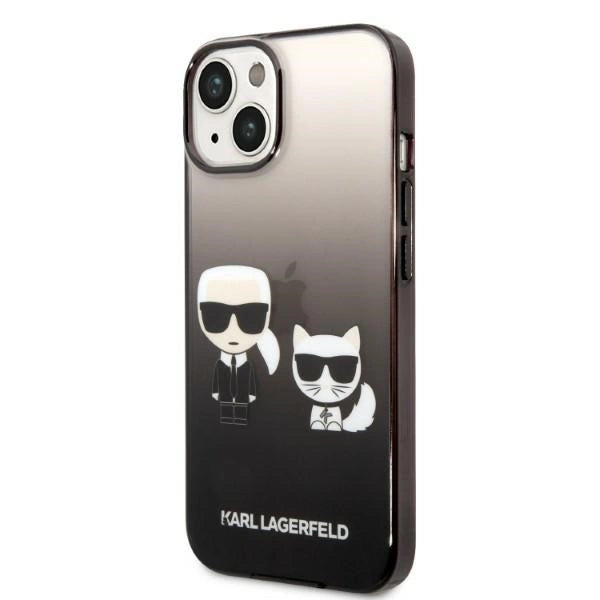 Karl Lagerfeld KLHCP14MTGKCK iPhone 14 Plus 6,7 "hardcase black / black Gradient Ikonik Karl & Choupette_1