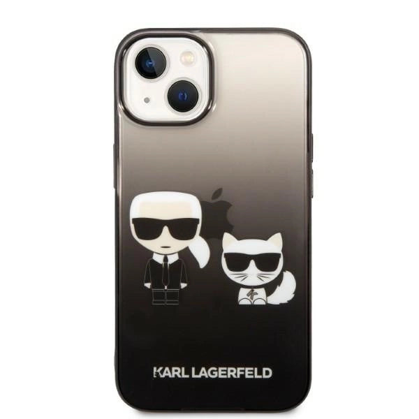 Karl Lagerfeld KLHCP14MTGKCK iPhone 14 Plus 6,7 "hardcase black / black Gradient Ikonik Karl & Choupette_2