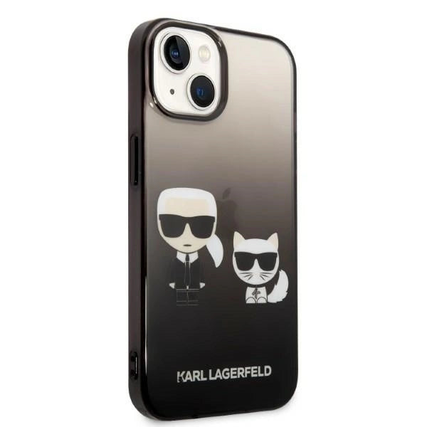 Karl Lagerfeld KLHCP14MTGKCK iPhone 14 Plus 6,7 "hardcase black / black Gradient Ikonik Karl & Choupette_3