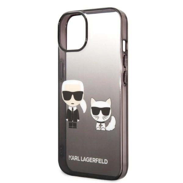 Karl Lagerfeld KLHCP14MTGKCK iPhone 14 Plus 6,7 "hardcase black / black Gradient Ikonik Karl & Choupette_5