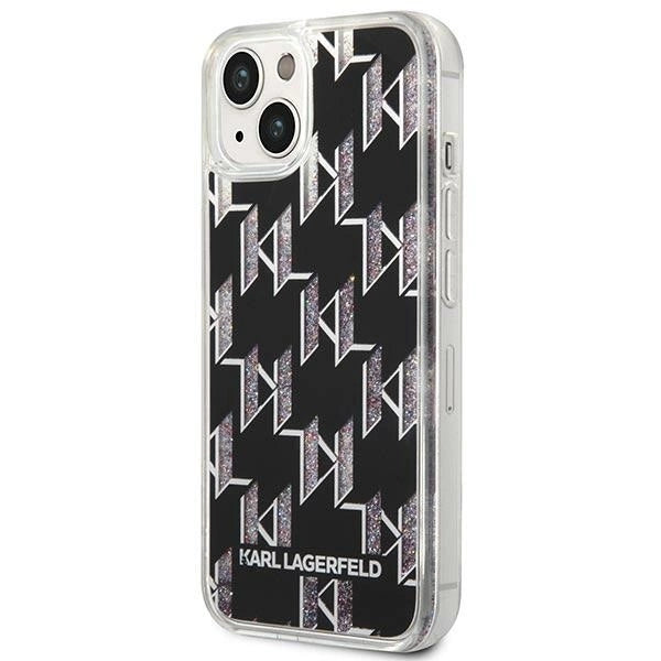 Karl Lagerfeld KLHCP14SLMNMK iPhone 14 6.1 "hardcase black / black Liquid Glitter Monogram_1