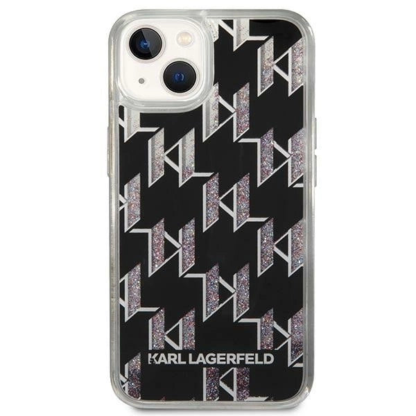 Karl Lagerfeld KLHCP14SLMNMK iPhone 14 6.1 "hardcase black / black Liquid Glitter Monogram_2