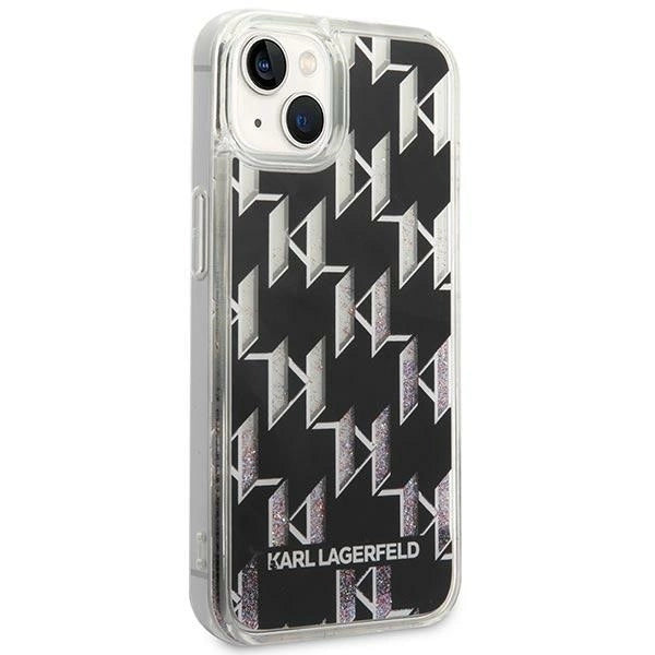 Karl Lagerfeld KLHCP14SLMNMK iPhone 14 6.1 "hardcase black / black Liquid Glitter Monogram_3