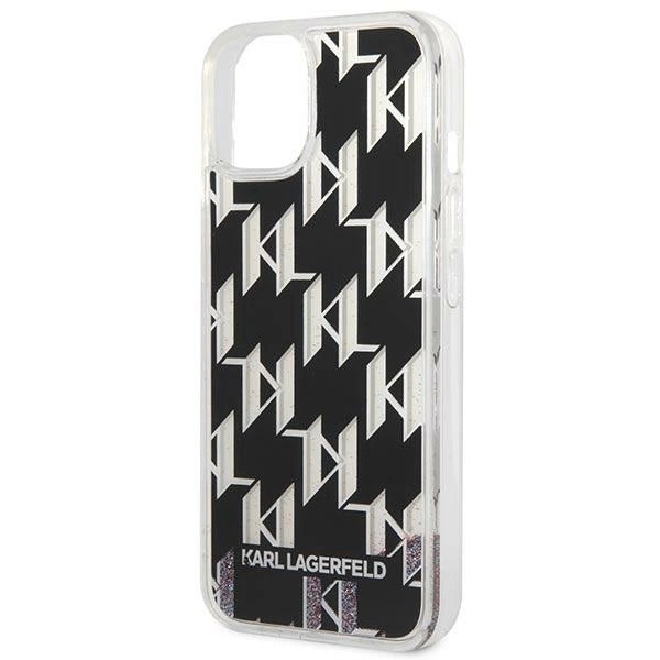 Karl Lagerfeld KLHCP14SLMNMK iPhone 14 6.1 "hardcase black / black Liquid Glitter Monogram_5
